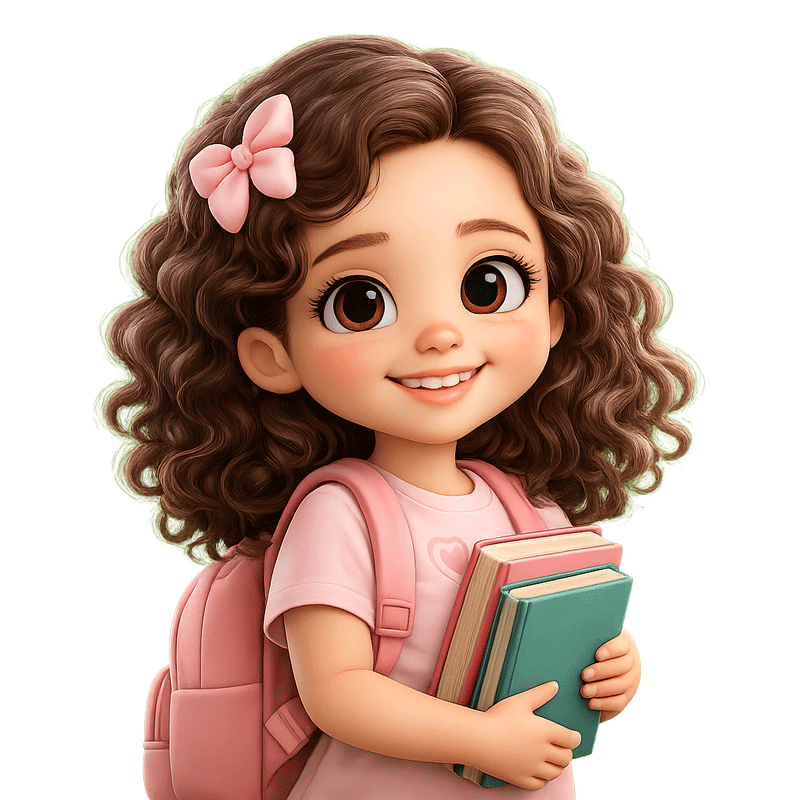 Lala estudando